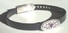 1 6x2mm Clear Rubber Slider Bracelet